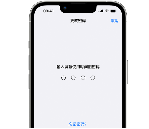 临潼iPhone屏幕维修分享iPhone屏幕使用时间密码忘记了怎么办 