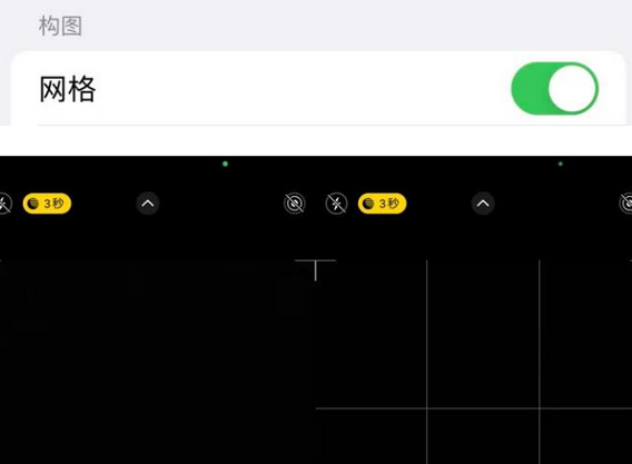 临潼苹果手机维修网点分享iPhone如何开启九宫格构图功能