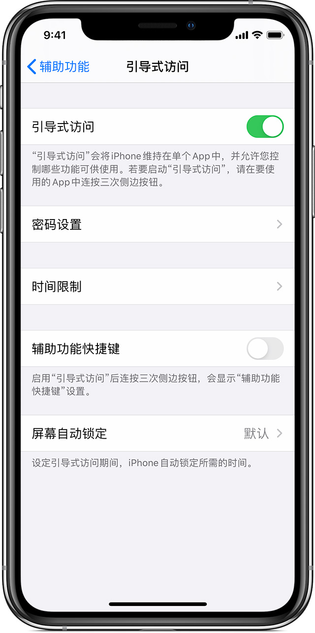 临潼苹果手机维修分享如何在 iPhone 上退出引导式访问 