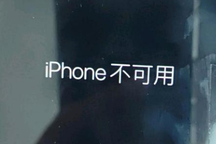 临潼苹果服务网点分享锁屏界面显示“iPhone 不可用”如何解决 